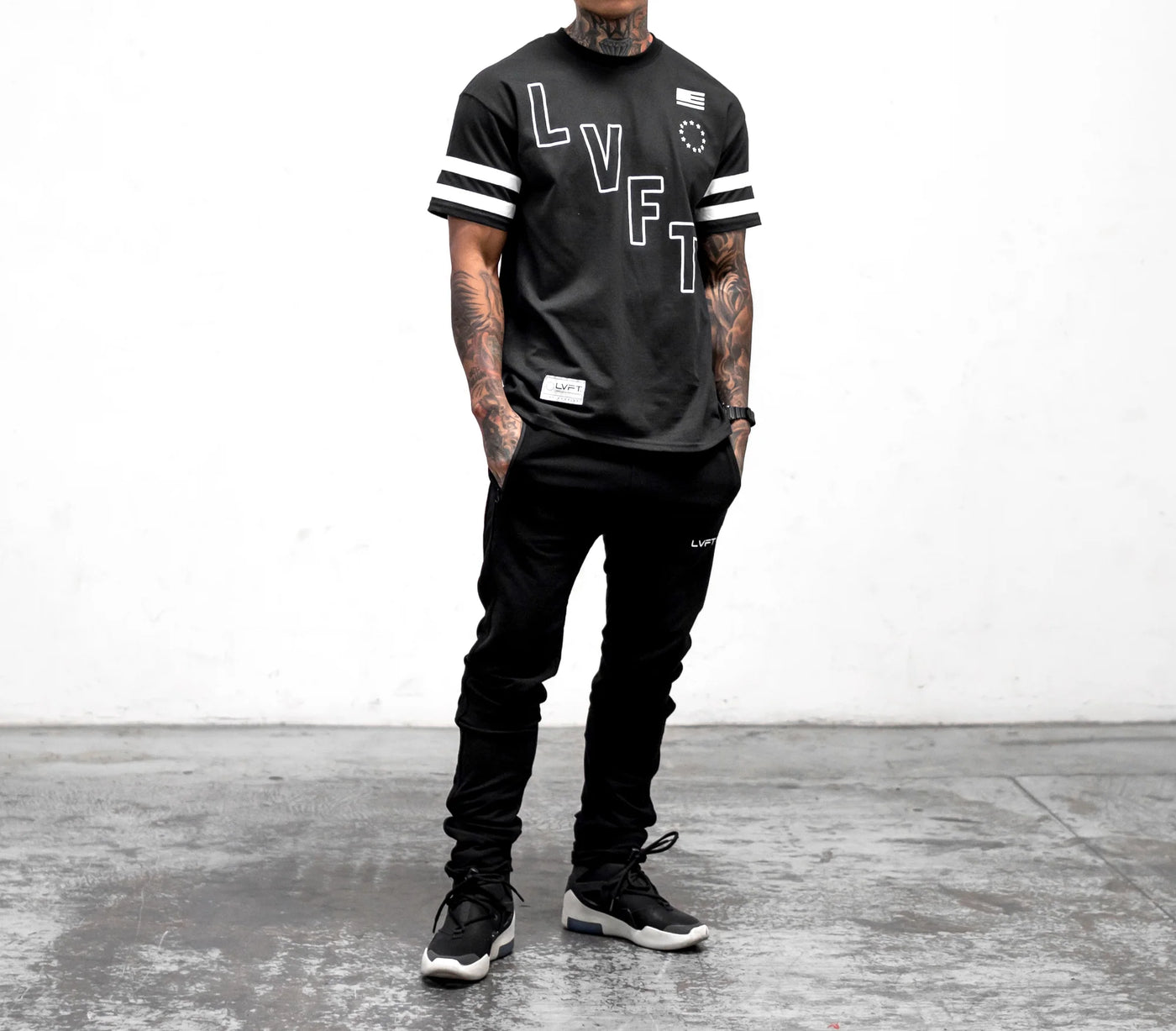 Áo Live Fit. All Star Jersey Tee - Black