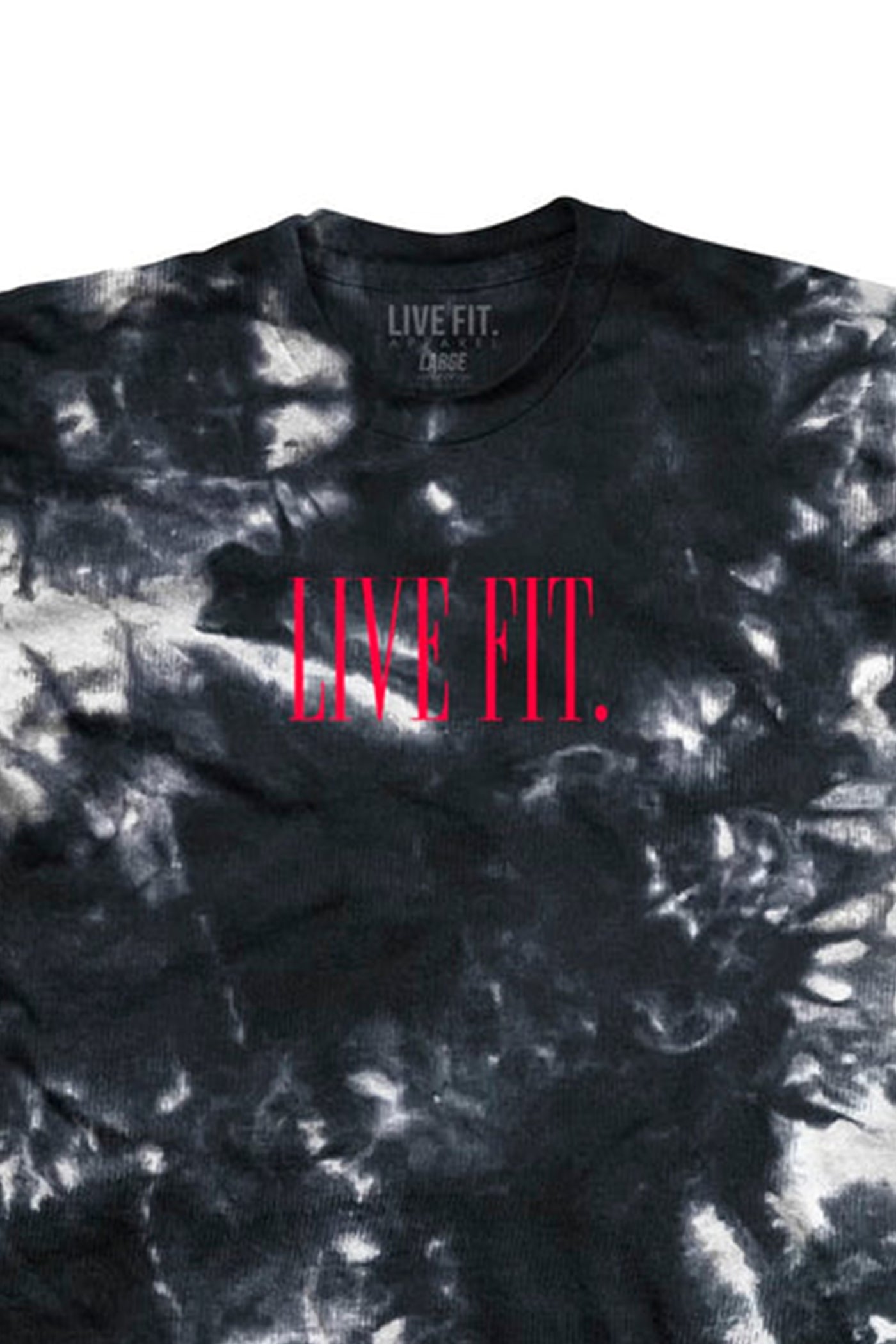 <tc>Live Fit. Offset Tie Dye Tee - Frostbite/Infrared</tc>