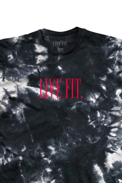 Áo Live Fit. Offset Tie Dye Tee - Frostbite/Infrared