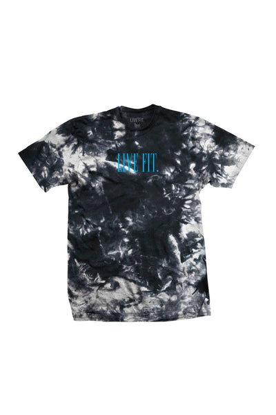 <tc>Live Fit. Offset Tie Dye Tee - Frostbite/Neon Blue</tc>