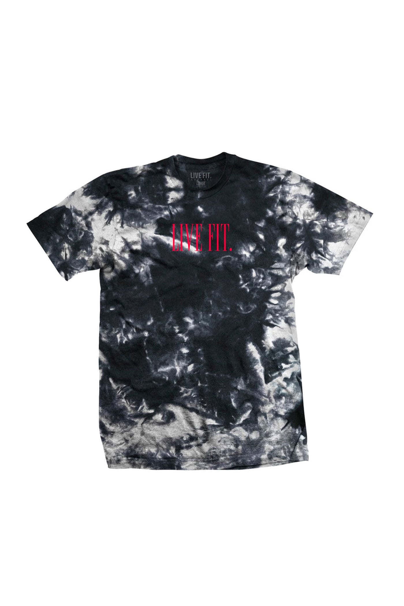 Áo Live Fit. Offset Tie Dye Tee - Frostbite/Infrared