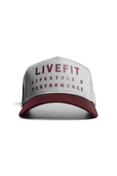 <tc>Vision Cap - Grey/Burgundy</tc>