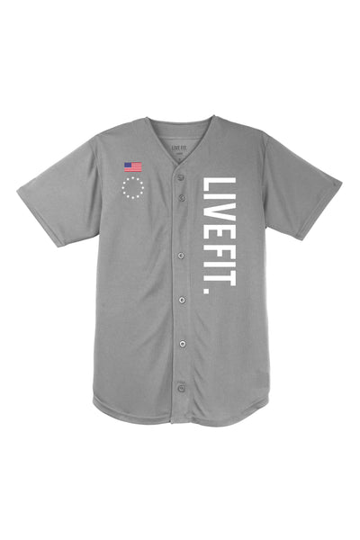 Áo Live Fit. Defender Baseball Jersey - Grey